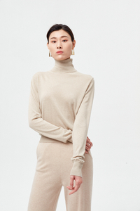 Kaschmirschildkragenpullover für Frauen mit Frauen