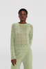 Leichter Kaschmirpullover mit Openwork -Design