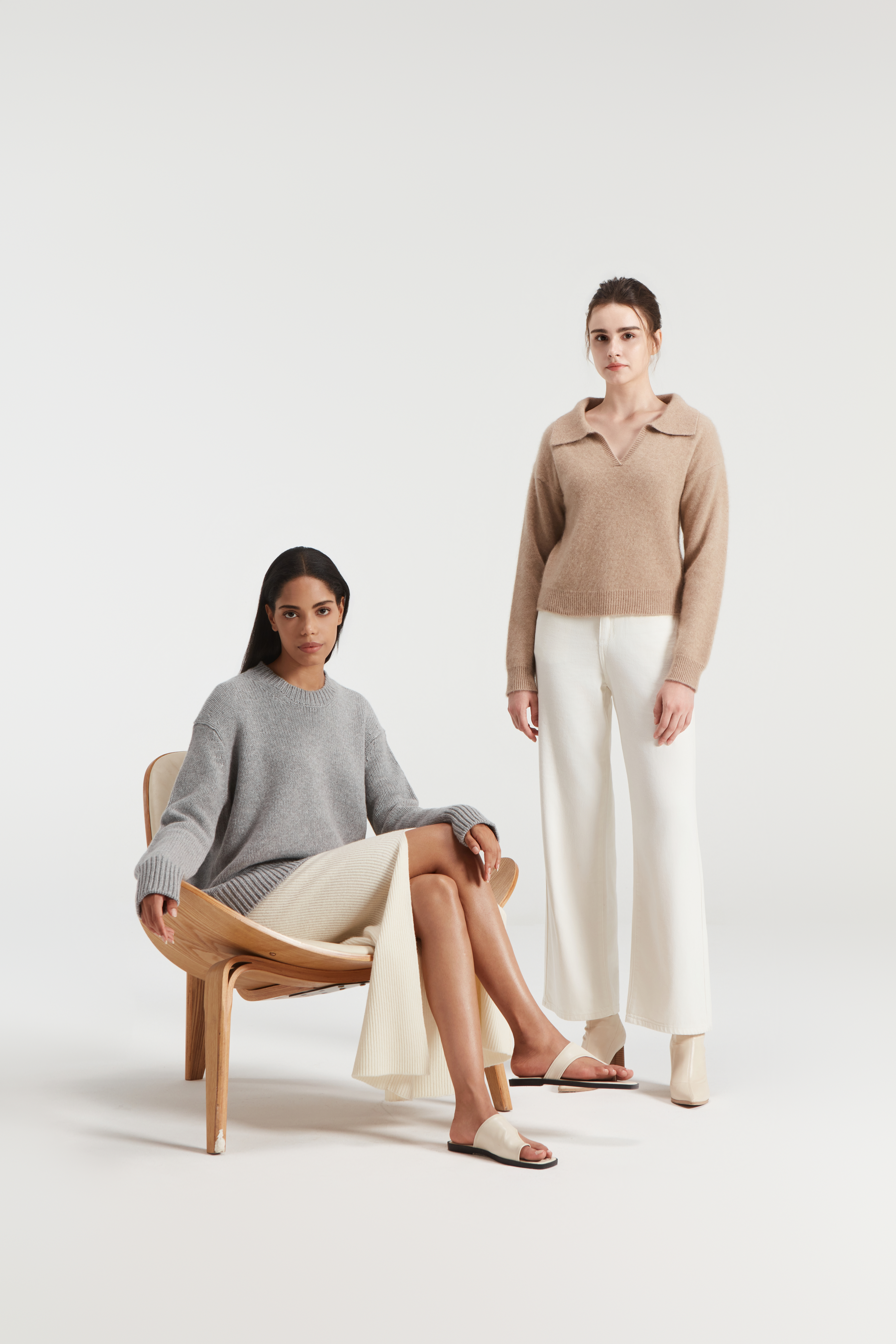 Luxuriöser 100% Cashmere Strick Hoodie für den ultimativen Komfort