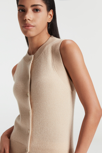 Women's Pure Cashmere Button Strickjacke 