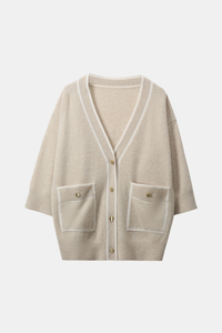 Premium 100% Cashmere Strick Cardigan Komfort und Raffinesse