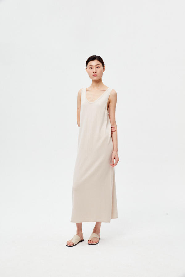 Frauen ärmellose Freizeit langes Kleid
