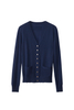 Klassische Navy Cashmere Cardigan