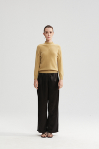 Hellgelb Langarmpullover 