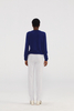 Premium Navy Cashmere Cardigan Pullover