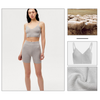 Luxuriöser 100% Cashmere Strick Sport BH für ultimativen Komfort