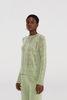 Leichter Kaschmirpullover mit Openwork -Design