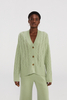 Chic Pure Cashmere Cardigan mit Knopf