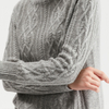 Hochwertiges Kombi-Set aus Pullover und Rock mit Zopfmuster | 7-Gauge OEM