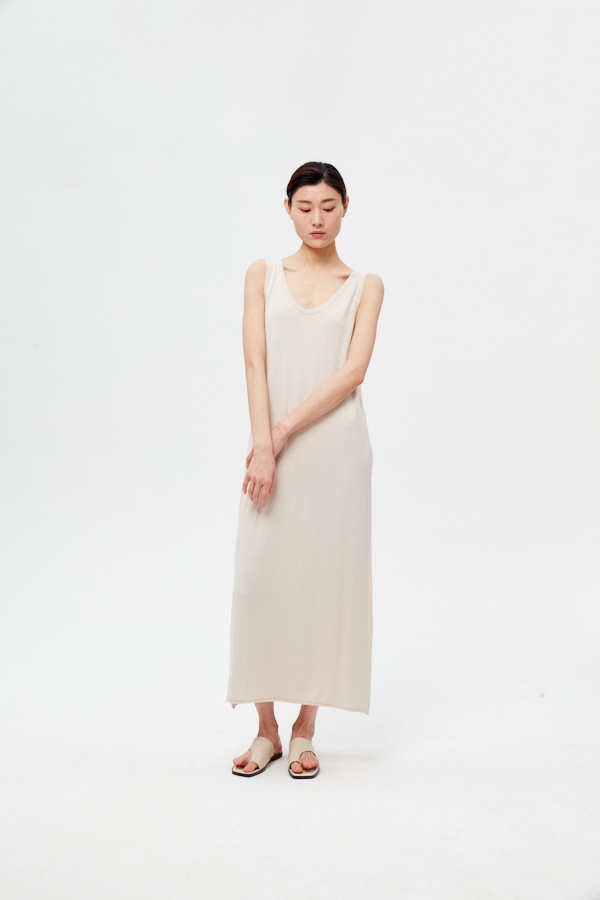 Frauen ärmellose Freizeit langes Kleid