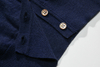 Klassische Navy Cashmere Cardigan