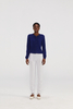Premium Navy Cashmere Cardigan Pullover