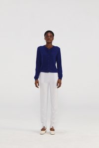Premium Navy Cashmere Cardigan Pullover