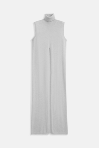 Reine Kaschmir -Kleid von Frauen mit hohem Nackengrau
