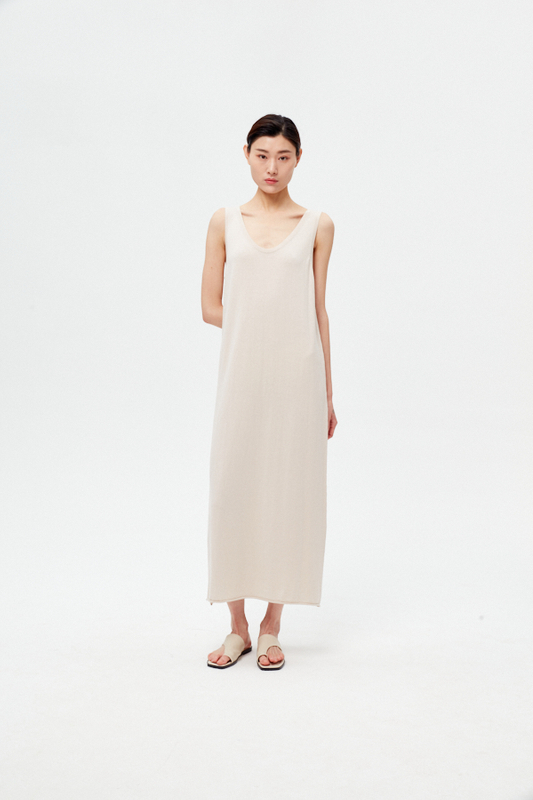 Frauen ärmellose Freizeit langes Kleid