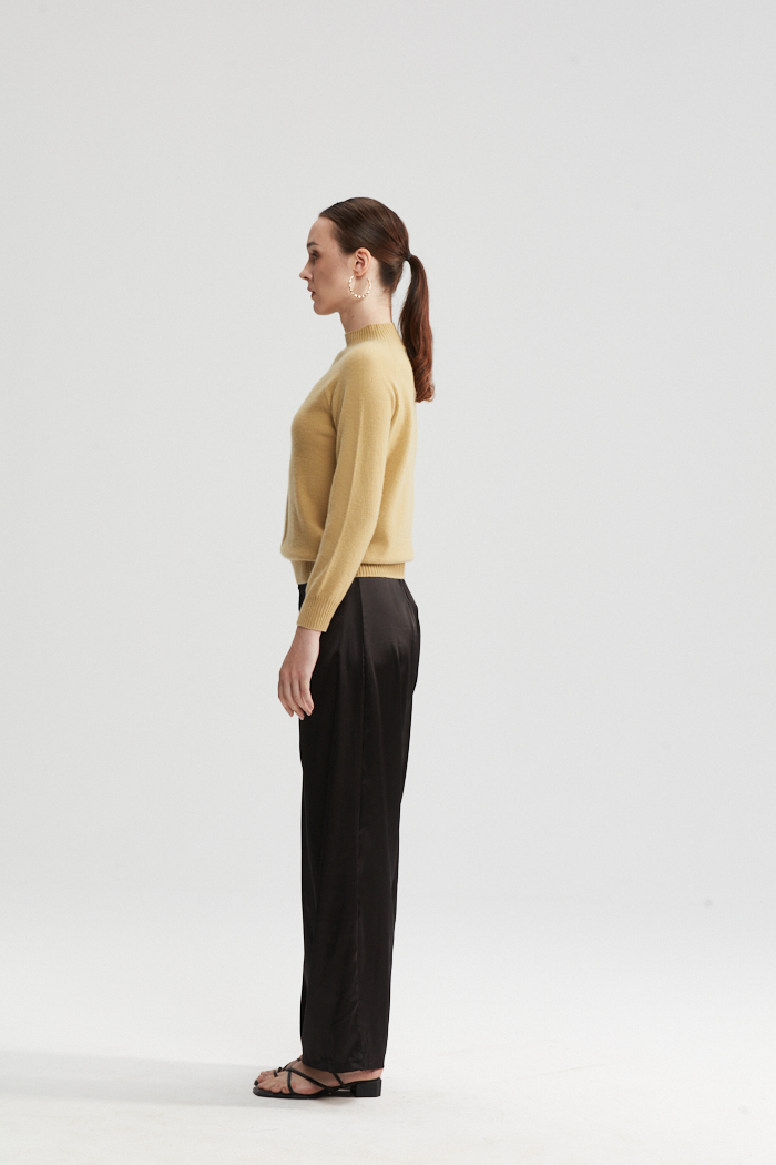 Hellgelb Langarmpullover 
