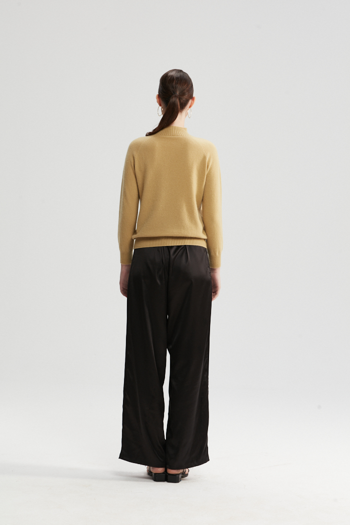 Hellgelb Langarmpullover 