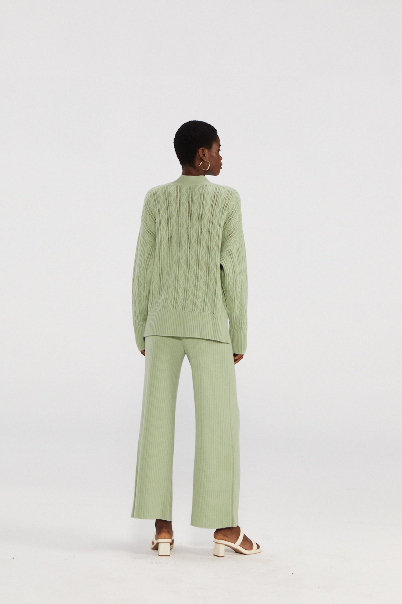 Chic Pure Cashmere Cardigan mit Knopf