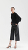 Fashion Design Black Cashmere Crewneck -Pullover