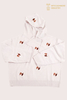 Damen-Hoodie aus reinem Kaschmir mit individueller Hundestickerei | OEM-Hersteller von Strickwaren