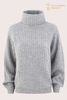 Premium-Rollkragenpullover aus 7GG-geripptem Kaschmir für Damen | Kundenspezifische OEM-Strickwarenfabrik
