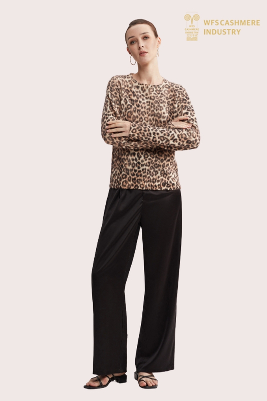 Benutzerdefinierter Tie-Dye-Leoparden-Print-Pullover | Erweiterter Färbe-OEM