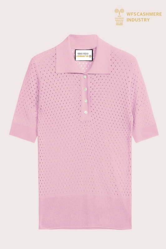 Hochwertiges Pointelle-Polo aus Seide und Kaschmir | Resort Wear OEM