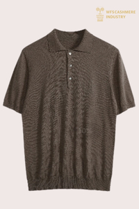 Hochwertiges Herren-Strickpolo aus Seiden-Baumwolle | Luxus-Sommer-OEM