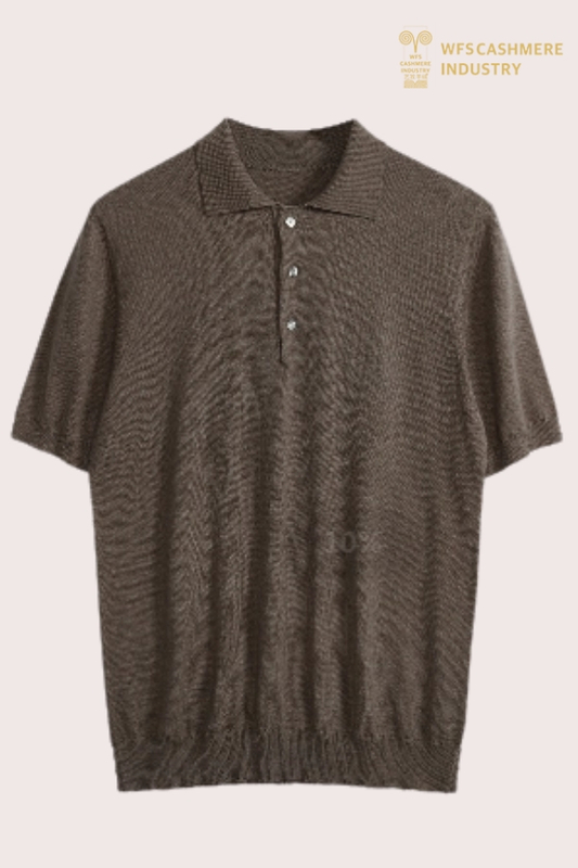 Hochwertiges Herren-Strickpolo aus Seiden-Baumwolle | Luxus-Sommer-OEM