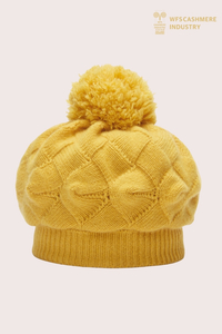 Hochwertige Slouchy-Beanie aus gebürstetem Kaschmir | Strickzubehör OEM