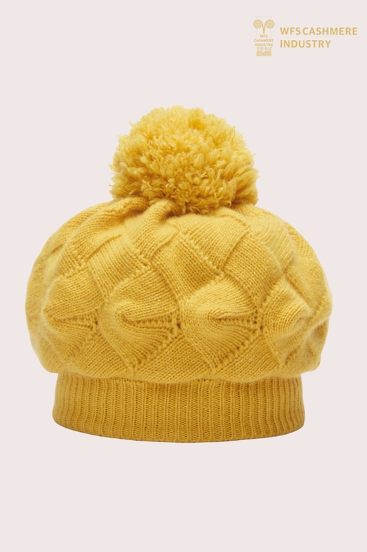 Hochwertige Slouchy-Beanie aus gebürstetem Kaschmir | Strickzubehör OEM