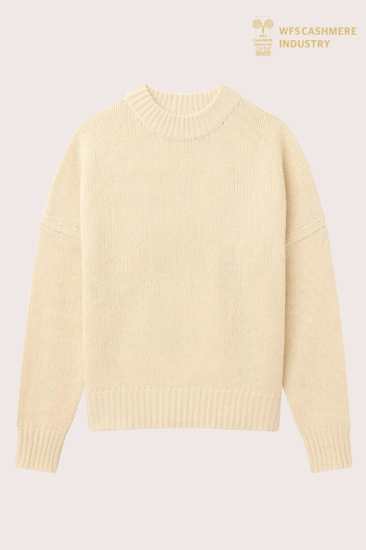 Premium Damen-Pullover aus klobigem Kaschmir | OEM für schwere Strickwaren