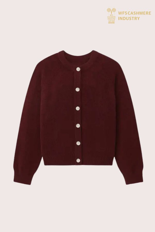 Premium Damen-Cardigan aus 12 GG reinem Kaschmir | Kundenspezifische OEM-Strickwarenfabrik