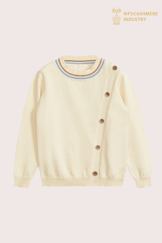 Premium-Kaschmir-Pullover aus Baumwolle für Jungen | Langlebiger OEM-Hersteller von Kinderstrickwaren