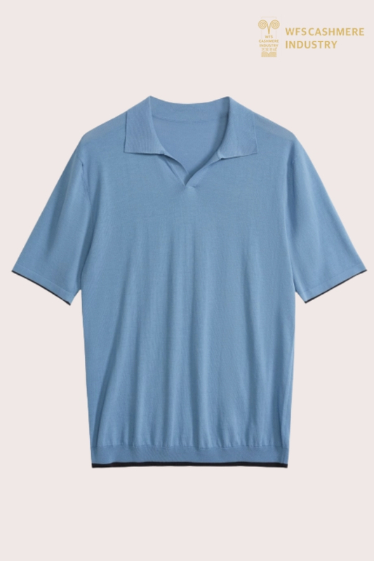 Hochwertiges Herren-Poloshirt aus Baumwollstrick | Kurzarmpullover OEM