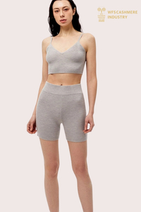 Nahtloses Kaschmir-Strick-Bralette OEM | Luxus-Loungewear-Fabrik