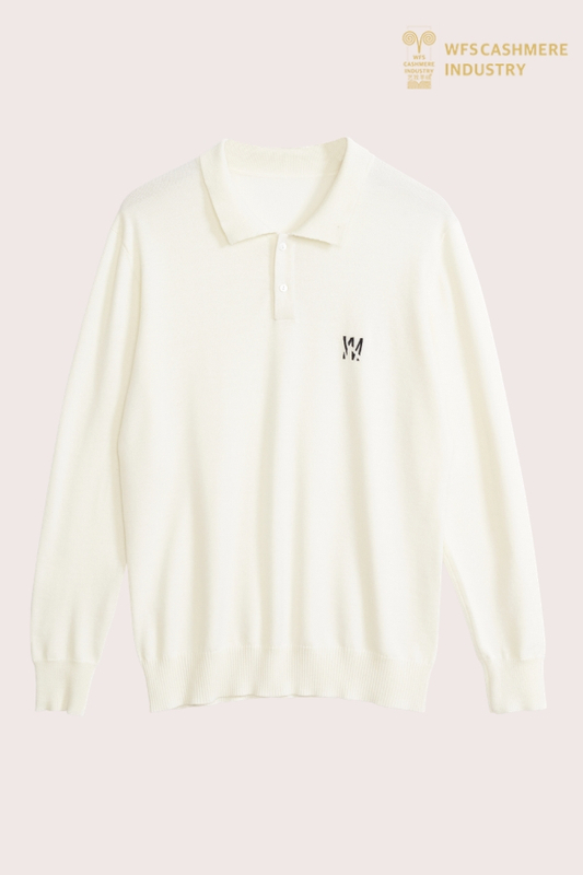 Premium 16GG Sommer-Wollstrick-Polo (individuell bestickt) | Luxus-OEM