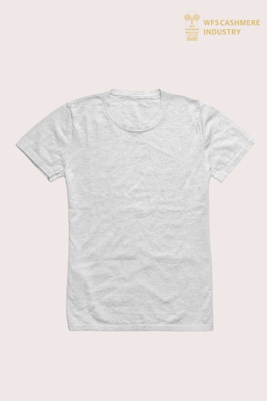 Hochwertiges 16-Gauge-Baumwoll-Kaschmir-Strick-T-Shirt | Feinstrick OEM
