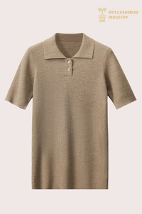 Hochwertiges, leichtes Strick-Poloshirt aus Kaschmirmischung | Smart-Casual OEM